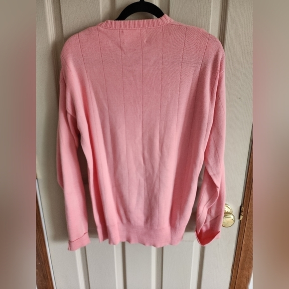 Puritan women's 100% cotton salmon-colored sweater size M. - Picture 3 of 3